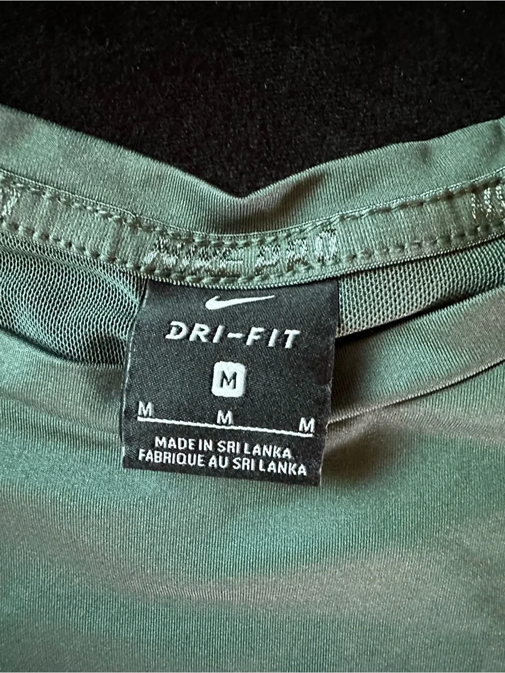 Nike Dri-FIT Medium Olive Green Athletic Tee
